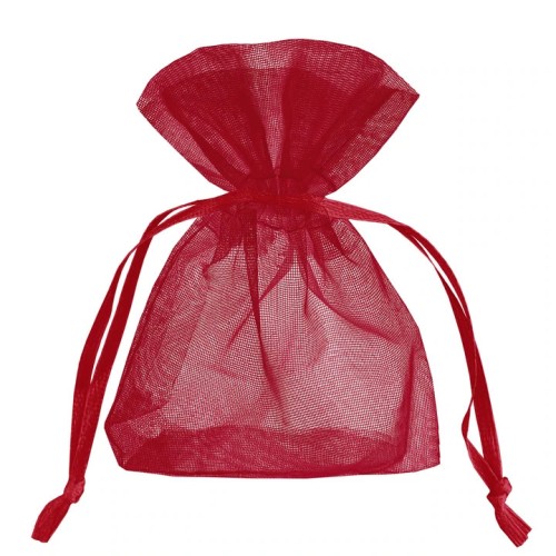 Woreczki z organzy Bordowe 10x15cm - 10 sztuk