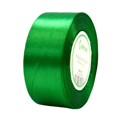 Wstążka Satynowa 38 mm 32 mb FS05-122 zielona
