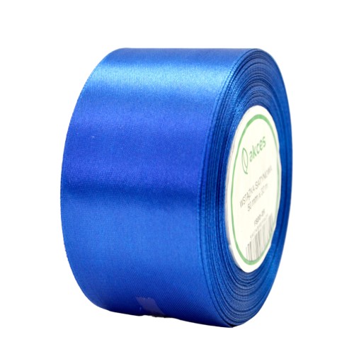 Wstążka Satynowa 50 mm 32 mb FS00-009 c.niebieska