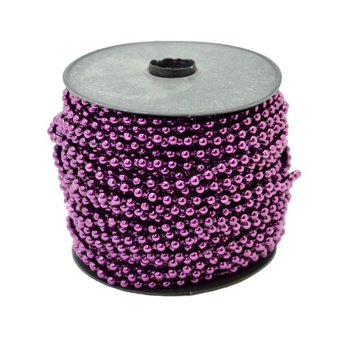 Korale na szpuli 4mm 30m ciemny fiolet XL85-37