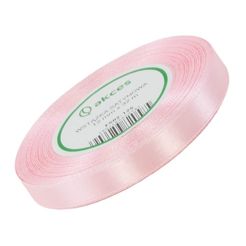 Wstążka Satynowa 12 mm 32mb FS02-125 j.róż