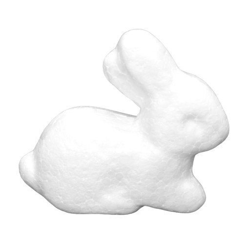 Zając siedzący styropianowy 6 cm