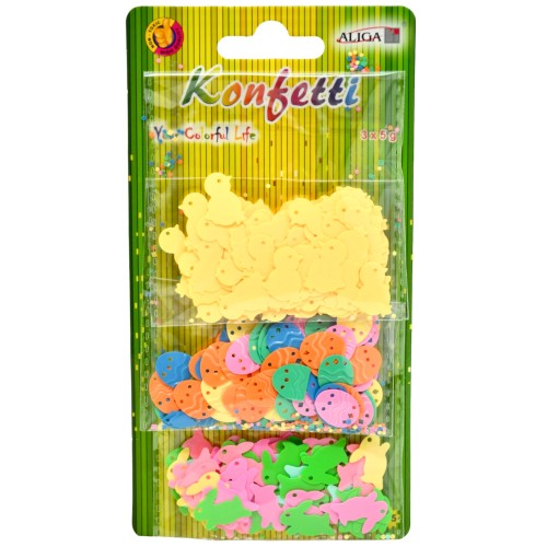 Cekiny konfetti wielkanoc mix 3x5g