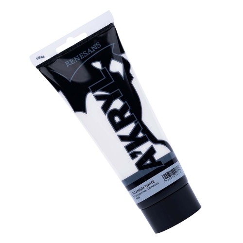 Farba Akrylowa A'KRYL 200 ml 01 Biel Tytanowa 