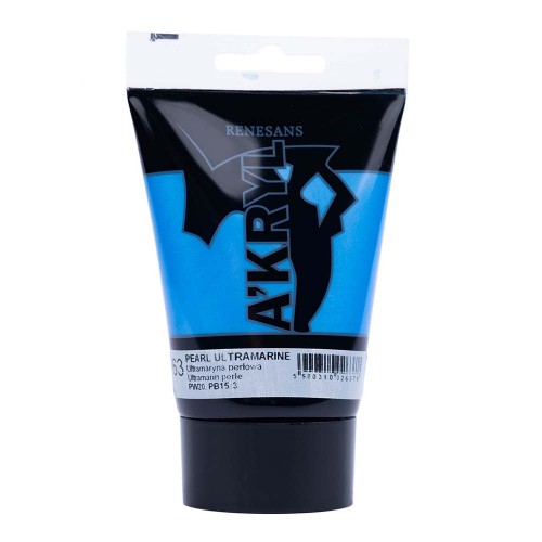 Farba Akrylowa A'KRYL 100 ml 63 Ultramaryna Perłowa