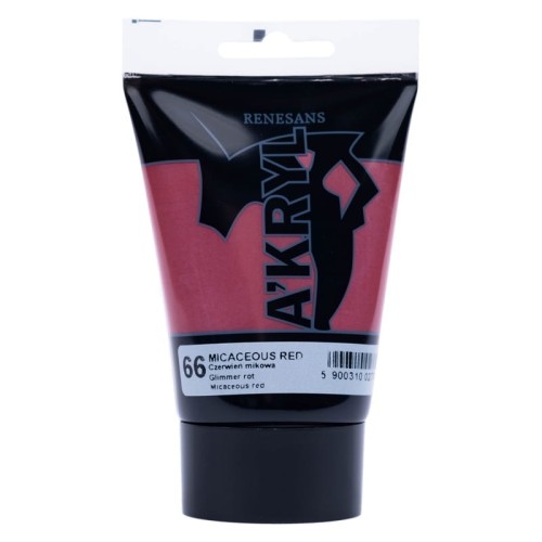 Farba Akrylowa A'KRYL 100 ml 66 Czerwień Mikowa