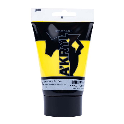 Farba Akrylowa A'KRYL 100 ml 04 Żółta Cytrynowa