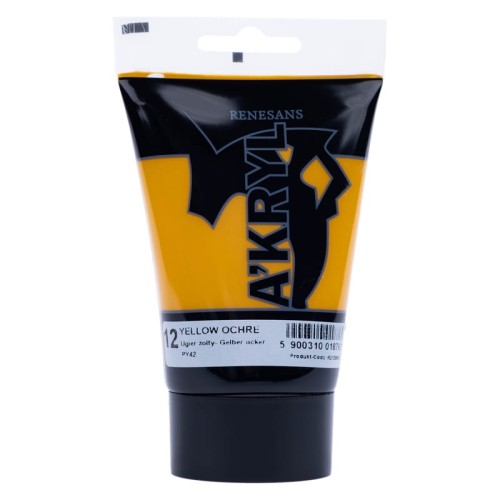Farba Akrylowa A'KRYL 100 ml 12 Ugier Żółty