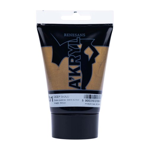 Farba Akrylowa A'KRYL 100 ml 31 Złoto Ciemne