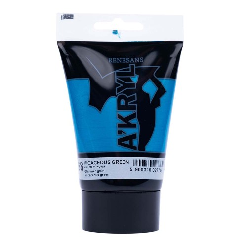 Farba Akrylowa A'KRYL 100 ml 68 Zieleń Mikowa