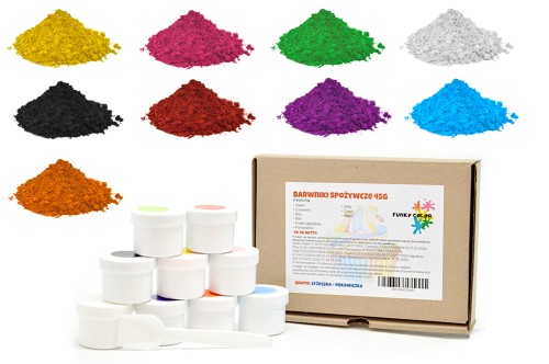 Barwniki spożywcze w proszku FunkyColor 9szt 45g