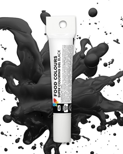 Barwnik spożywczy w żelu Food Colours czarny tubka 20g