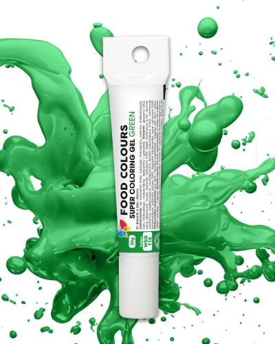 Barwnik spożywczy w żelu Food Colours zielony tubka 20g