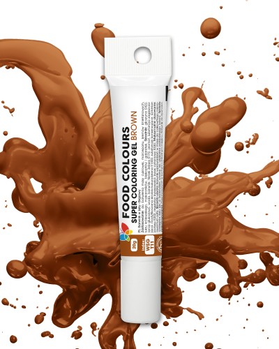 Barwnik spożywczy w żelu Food Colours brązowy tubka 20g