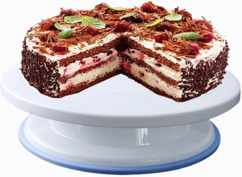 Patera obrotowa na ciasto tort 28cm z silikonowym brzegiem