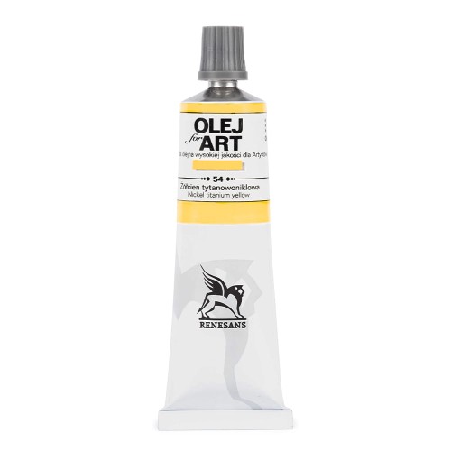 Farba Olejna Olej for Art 60 ml nr 54 Renesans Żółta Niklowo-Tytanowa