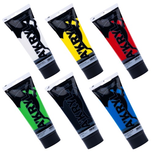 Farby Akrylowe A'KRYL zestaw 6x200ml