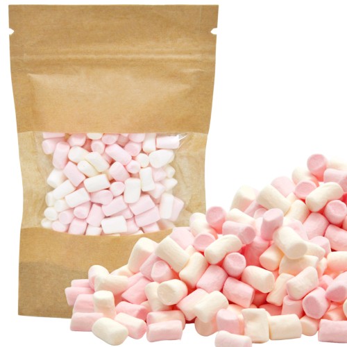 Mini pianki Marshmallow białe różowe 40g 8mm
