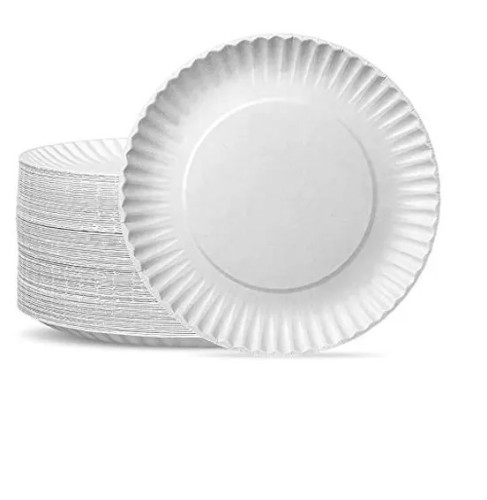 Talerzyki papierowe Białe 23 cm 100 szt