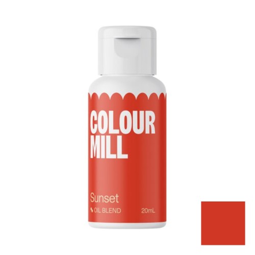 Barwnik olejowy Colour Mill 20ml SUNSET Zachód Słońca Pomarańczowo Czerowny