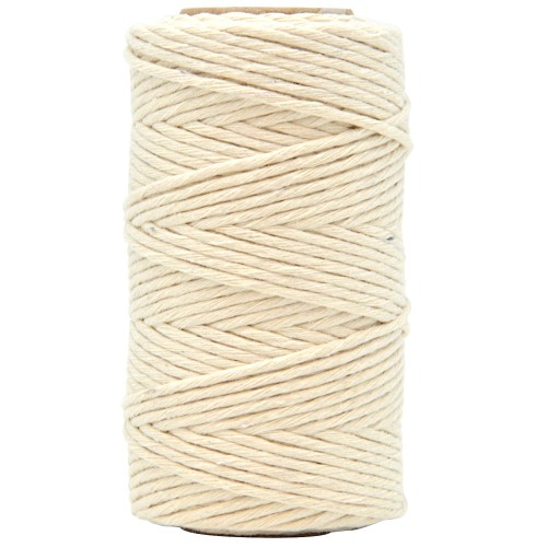 Sznurek bawełniany 2mm 100g 60m Naturalny
