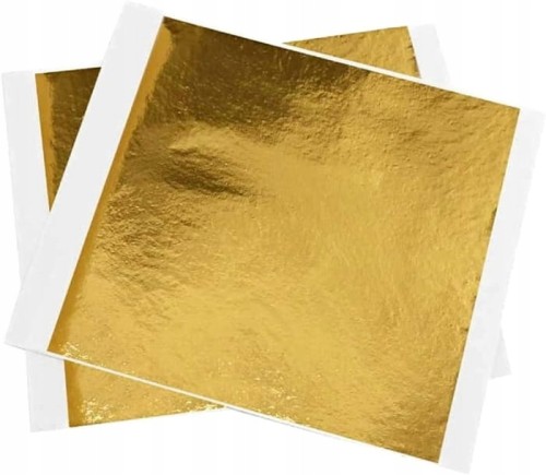 Złoto jadalne w płatkach 8x8cm 1szt  Modecor