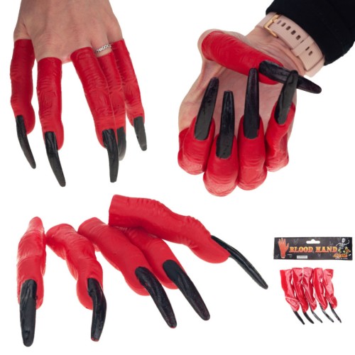 SZTUCZNE PALCE SZPONY KREW HALLOWEEN PRZEBRANIE