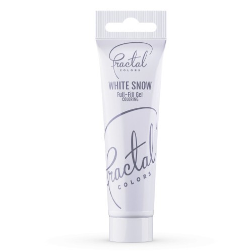 Barwnik spożywczy w żelu 50g Biały Fractal Colors WHITE SNOW