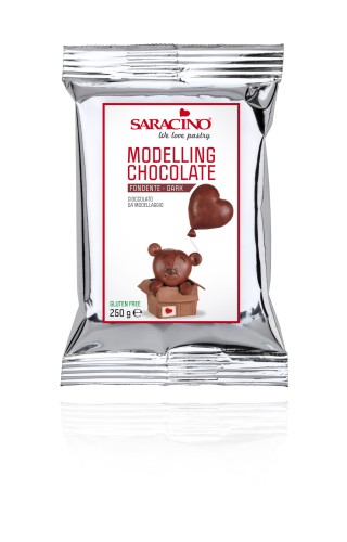 Czekolada plastyczna brązowa 250 g Saracino