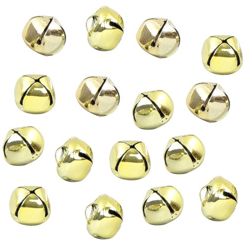 Dzwoneczki metalowe 16 sztuk Złote
