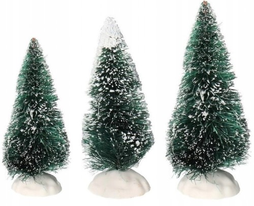 Choinki dekoracyjne zielone 3 szt 6cm, 9cm, 12cm