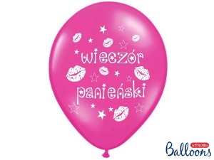 Balon Wieczór Panieński Różowy 30 cm - na sztuki