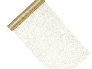 Siatka dekoracyjna Fibra złota 36 cm x 9 m 